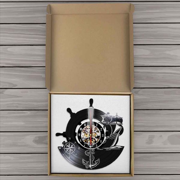 creative decorative art wall clock anchor ship naval compass retro vinyl record laser engraved sailors wall watch clock
creative decorative art wall clock anchor ship naval compass retro vinyl record laser engraved sailors wall watch clock