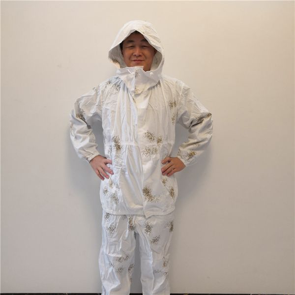 jacket style white snow camouflage ghillie suits hunting 3d bionic color polyester and cotton material hunting clothes ski suit, Camo
jacket style white snow camouflage ghillie suits hunting 3d bionic color polyester and cotton material hunting clothes ski suit, Camo