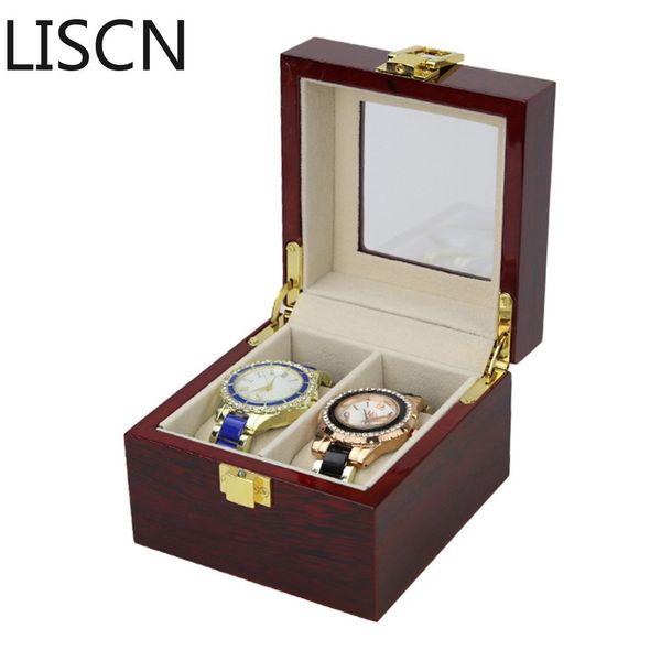 2 grids red wooden piano glossy watch box bracelet jewelry display organizer box case watches holder storage caja reloj, Black;blue
2 grids red wooden piano glossy watch box bracelet jewelry display organizer box case watches holder storage caja reloj, Black;blue