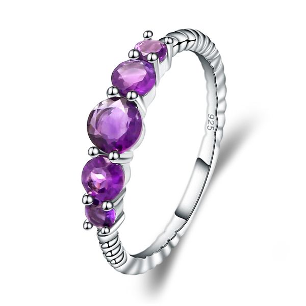 gem's ballet 1.28ct natural amethyst gemstone stackable ring for women wedding band ring 925 sterling silver fine jewelry, Golden;silver
gem's ballet 1.28ct natural amethyst gemstone stackable ring for women wedding band ring 925 sterling silver fine jewelry, Golden;silver