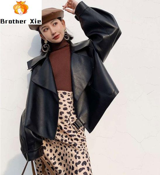 autumn genuine leather jacket women high street real sheepskin leather coat spring new fashion ladies real jackets, Black
autumn genuine leather jacket women high street real sheepskin leather coat spring new fashion ladies real jackets, Black