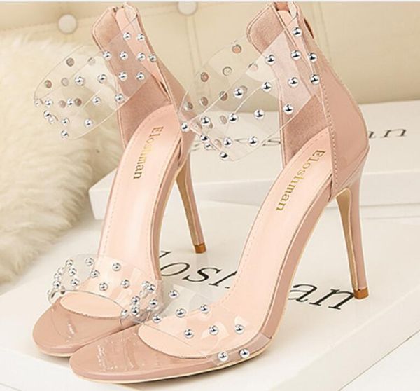 the new edition of summer european and american style banquet summer high heels women's shoes with high heel peep-toe rivet sandals, Black
the new edition of summer european and american style banquet summer high heels women's shoes with high heel peep-toe rivet sandals, Black