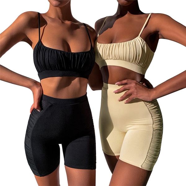 yoga outfits 2pcs set women bra sleeveless tanks shorts fitness running gym sportswear breathable summer ruched tracksuit, White;red
yoga outfits 2pcs set women bra sleeveless tanks shorts fitness running gym sportswear breathable summer ruched tracksuit, White;red