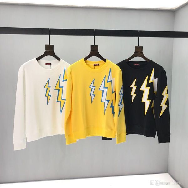 men's and women's sweatshirts cotton loose sweatshirts lightning head print youth student sweater 2019 autumn and winter new u3, Black
men's and women's sweatshirts cotton loose sweatshirts lightning head print youth student sweater 2019 autumn and winter new u3, Black