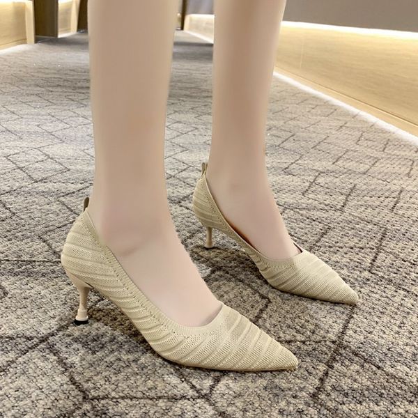 autumn elegant womens shoes korean fashion pointed wild thin heel high heels knitted single shoe dress party pumpsy16-06, Black
autumn elegant womens shoes korean fashion pointed wild thin heel high heels knitted single shoe dress party pumpsy16-06, Black