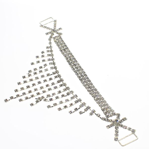 pair rhinestone bikini connector buckle metal chain diy swimming wear triangle, Black
pair rhinestone bikini connector buckle metal chain diy swimming wear triangle, Black