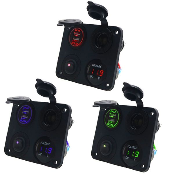 cigarette lighter socket splitter 12v-24v 2 port usb car charger output with led light for car truck motorcycle boat
cigarette lighter socket splitter 12v-24v 2 port usb car charger output with led light for car truck motorcycle boat