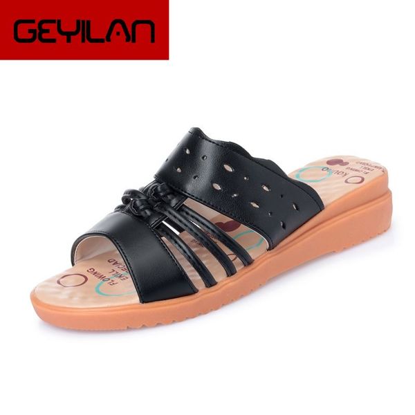 women slippers shoes leather casual slides women summer shoes beach solid mother wedges flip flops, Black
women slippers shoes leather casual slides women summer shoes beach solid mother wedges flip flops, Black