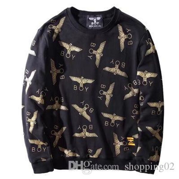 autumn fashion couple sweater tide brand men and women round neck eagle printed cotton loose casual sweater, Black
autumn fashion couple sweater tide brand men and women round neck eagle printed cotton loose casual sweater, Black