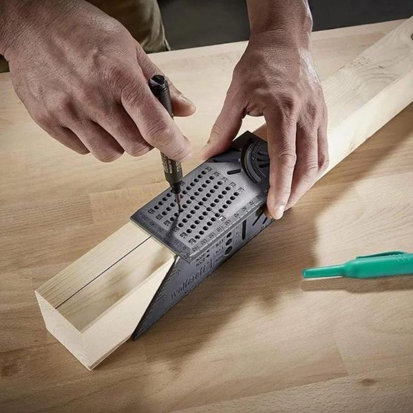 3d woodworking scribe mark line gauge t-type ruler square layout miter 90 degree gauge measuring gauging carpenter
3d woodworking scribe mark line gauge t-type ruler square layout miter 90 degree gauge measuring gauging carpenter