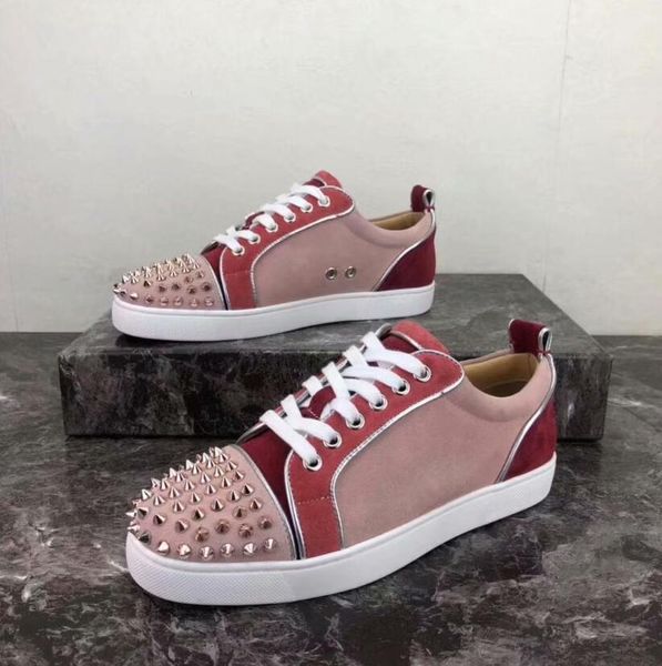 fashion mens designer shoes low cut spikes flats shoes for men new patchwork lace up casual shoes men, Black 
fashion mens designer shoes low cut spikes flats shoes for men new patchwork lace up casual shoes men, Black