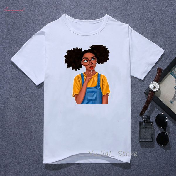 melanin poppin shirt vogue t shirt women black african curly hair girl printed tshirt femme harajuku clothes female t shirt, White
melanin poppin shirt vogue t shirt women black african curly hair girl printed tshirt femme harajuku clothes female t shirt, White