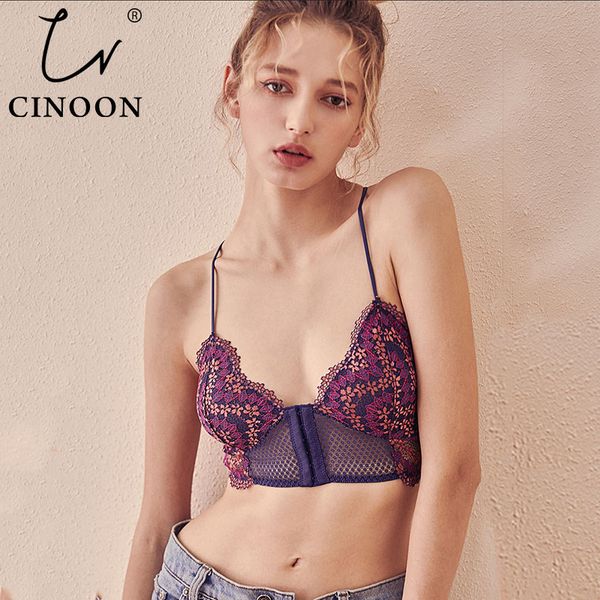 cinoon 2019 мода ультратонкий передняя закрытие бельё нижнее белье цветочные женщины цветочные кружева бюстгальтера беспроводной женщины bra, Red;black 
cinoon 2019 мода ультратонкий передняя закрытие бельё нижнее белье цветочные женщины цветочные кружева бюстгальтера беспроводной женщины bra, Red;black