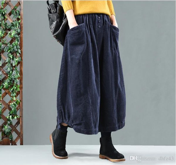 hj spring autumn skirt retro women elastic waist skirt loose pocket button solid color solid color casual ladies, Black
hj spring autumn skirt retro women elastic waist skirt loose pocket button solid color solid color casual ladies, Black