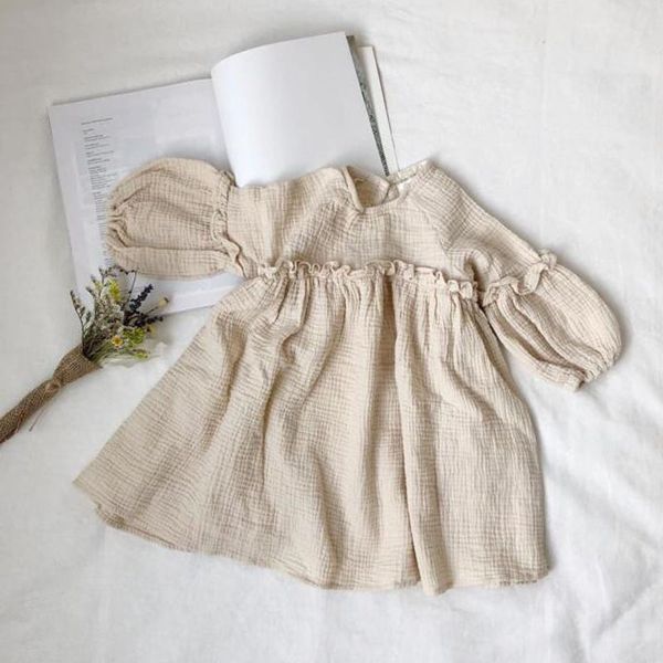girls dresses new 2020 summer japan kids dress linen spring clothes ruffles princess toddler baby girl clothing y200317, Red;yellow
girls dresses new 2020 summer japan kids dress linen spring clothes ruffles princess toddler baby girl clothing y200317, Red;yellow