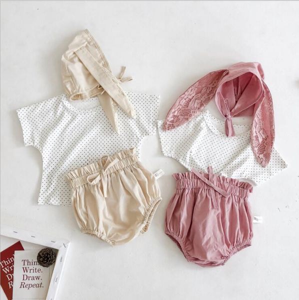 2020 selling baby girls 3pcs set dots t shirt+shorts+hat summer kids girls suits 0-2 years, White
2020 selling baby girls 3pcs set dots t shirt+shorts+hat summer kids girls suits 0-2 years, White