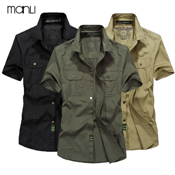 manli outdoor men's summer shirts brand short sleeve shirt 100% pure cotton jeep army green clothing fishing trekking hiking, Gray;blue
manli outdoor men's summer shirts brand short sleeve shirt 100% pure cotton jeep army green clothing fishing trekking hiking, Gray;blue