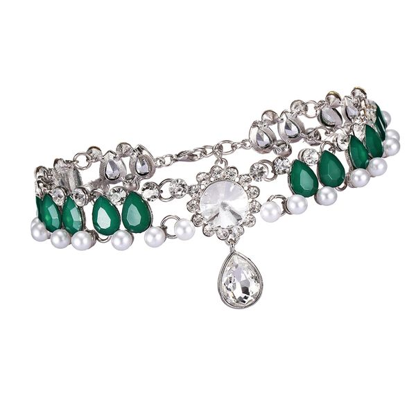 luxury women crystal chokers necklace pendant collar bridal wedding statement jewelry, Silver
luxury women crystal chokers necklace pendant collar bridal wedding statement jewelry, Silver