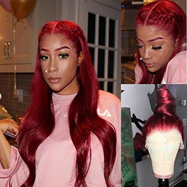 360 human hair wigs straight human hair wigs pink red brazilian hair density 180% wig pre plucked lace front wigs, Black
360 human hair wigs straight human hair wigs pink red brazilian hair density 180% wig pre plucked lace front wigs, Black