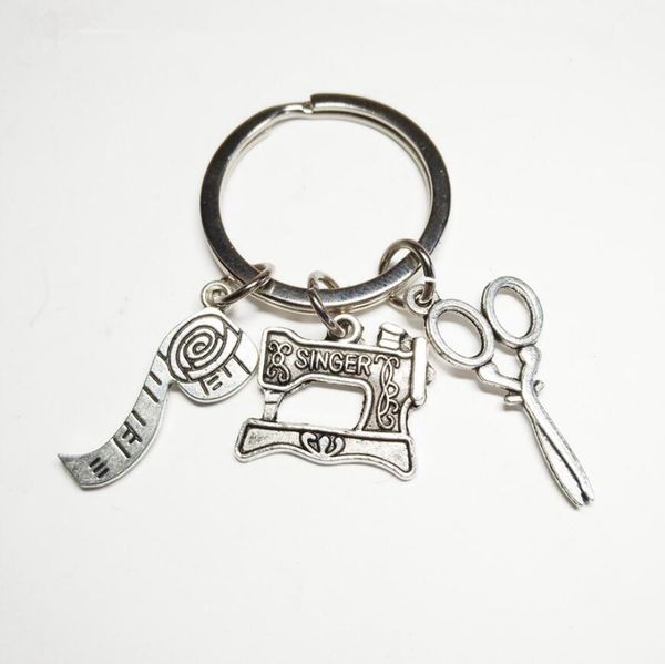 zinc alloy ancient silver sewing machine ruler scissors keyring fashion diy seamstress designer keychain women men jewelry holiday gift, Slivery;golden
zinc alloy ancient silver sewing machine ruler scissors keyring fashion diy seamstress designer keychain women men jewelry holiday gift, Slivery;golden