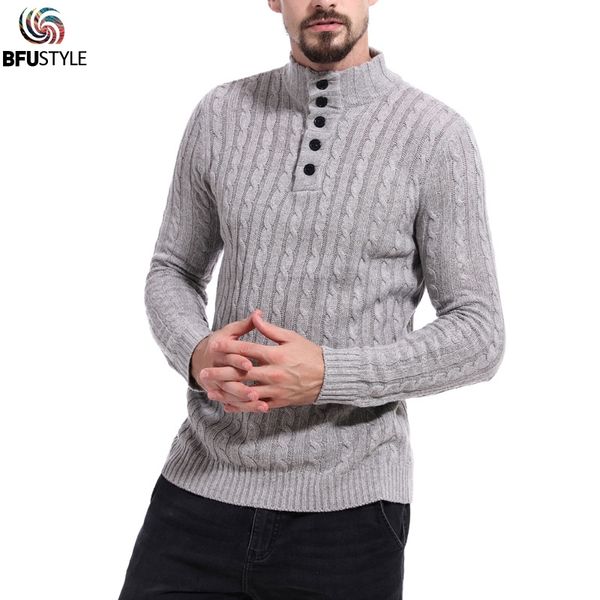 men's sweaters 2021 solid color slim fit sweater long sleeve fashion warm men knitted pull homme button turtleneck, White;black
men's sweaters 2021 solid color slim fit sweater long sleeve fashion warm men knitted pull homme button turtleneck, White;black