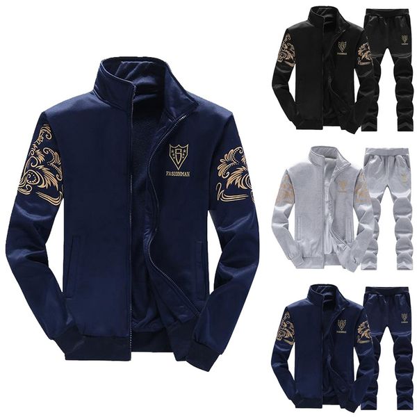 new men's set spring autumn man sportswear 2 piece sets sports suit jacket+pant sweatsuit male tracksuit asia size -4xl, Black;blue
new men's set spring autumn man sportswear 2 piece sets sports suit jacket+pant sweatsuit male tracksuit asia size -4xl, Black;blue