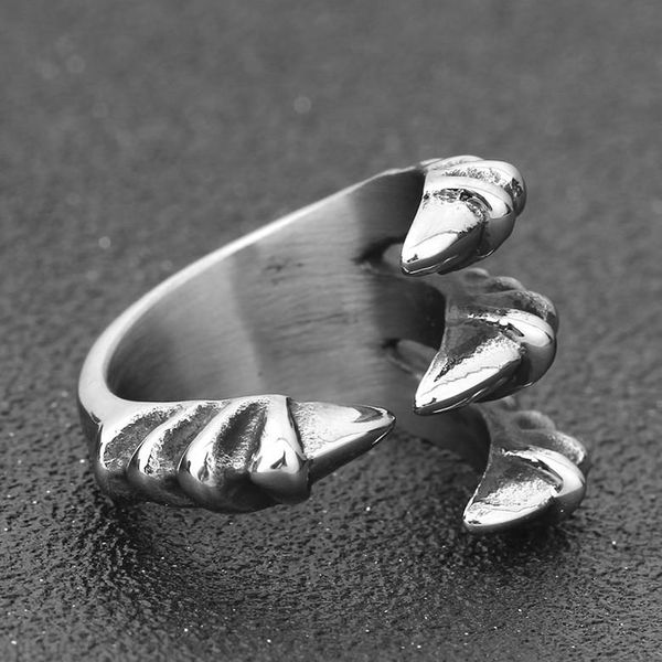 titanium steel rings vintage fashion cluster rings jewelry dragon claw style mens stainless steel rings, Golden;silver
titanium steel rings vintage fashion cluster rings jewelry dragon claw style mens stainless steel rings, Golden;silver