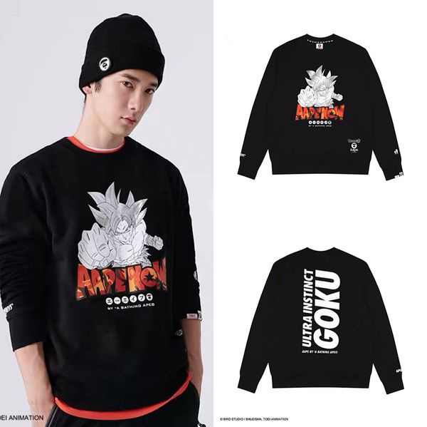 street fashion brand мужские фуфайки обезьяны печать женщины толстовки повседневный пуловер роскошные свитера hiphop блуза hiphop рубашки ne, Black
street fashion brand мужские фуфайки обезьяны печать женщины толстовки повседневный пуловер роскошные свитера hiphop блуза hiphop рубашки ne, Black