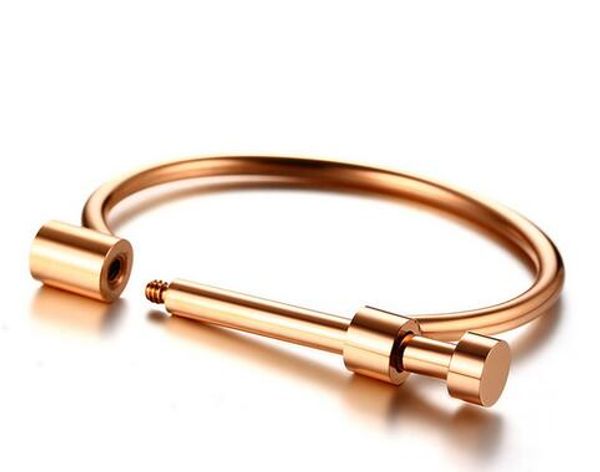 Fashion Luxury Brand 4 Colors Bangle Stainless Steel Women Matched D Upper Arm Bracelet Screw Bangle Jewelry Gifts
Fashion Luxury Brand 4 Colors Bangle Stainless Steel Women Matched D Upper Arm Bracelet Screw Bangle Jewelry Gifts