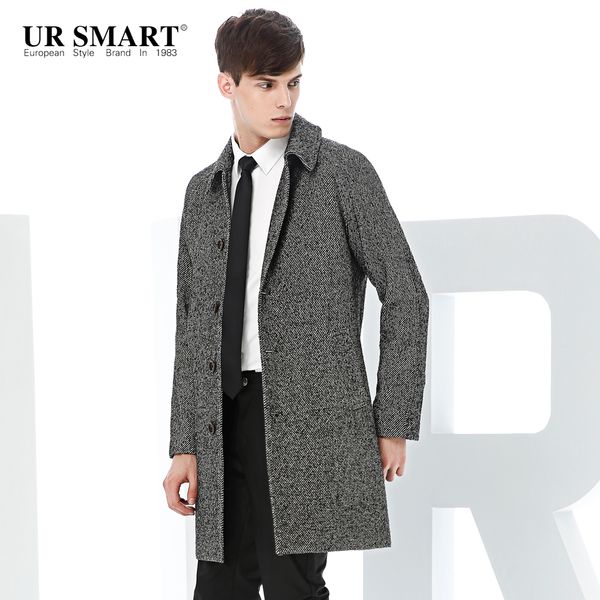 ursmart man cloth coat of long wool single-breasted men twill woolen cloth coat business men, Black
ursmart man cloth coat of long wool single-breasted men twill woolen cloth coat business men, Black
