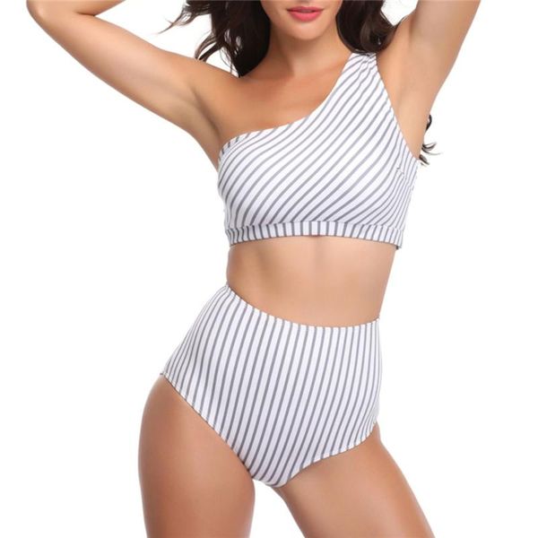 2019 new single shoulder stripe swimwear women split type swimsuit female bathing suit fresh print monokini swim wear xxl
2019 new single shoulder stripe swimwear women split type swimsuit female bathing suit fresh print monokini swim wear xxl