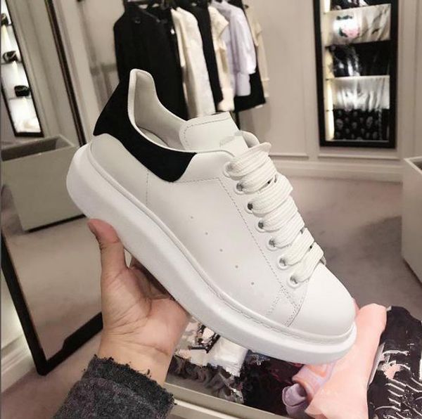 new brand classic designer men women fashion white leather low sports sneakers flat shoes 35-45 with box, Black
new brand classic designer men women fashion white leather low sports sneakers flat shoes 35-45 with box, Black