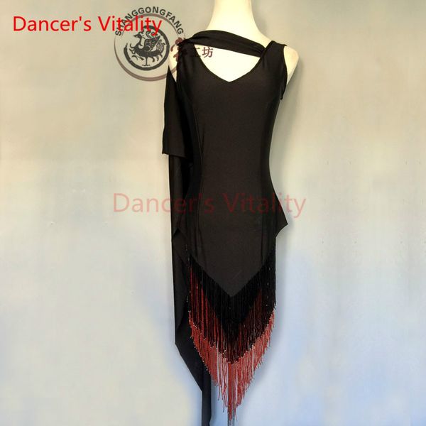 dancer's vitality new brand tassel double v collar latin dance dress women salsa samba tango cha-cha dancing dresses for kids, Black;red
dancer's vitality new brand tassel double v collar latin dance dress women salsa samba tango cha-cha dancing dresses for kids, Black;red