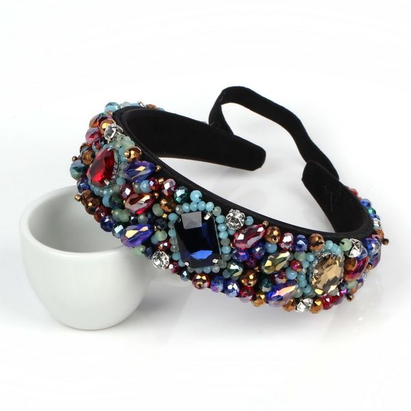 colorful chunky glass crystal bead luxury statement rhinestone hairbands florate brand handmade baroque hair hoop band jewelry, Golden;white
colorful chunky glass crystal bead luxury statement rhinestone hairbands florate brand handmade baroque hair hoop band jewelry, Golden;white