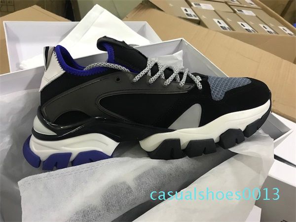 men designer leave trace sneakers leather suede and honeycomb knit sneaker nylon leather vintage trainers fashion luxury men shoes, Black 
men designer leave trace sneakers leather suede and honeycomb knit sneaker nylon leather vintage trainers fashion luxury men shoes, Black
