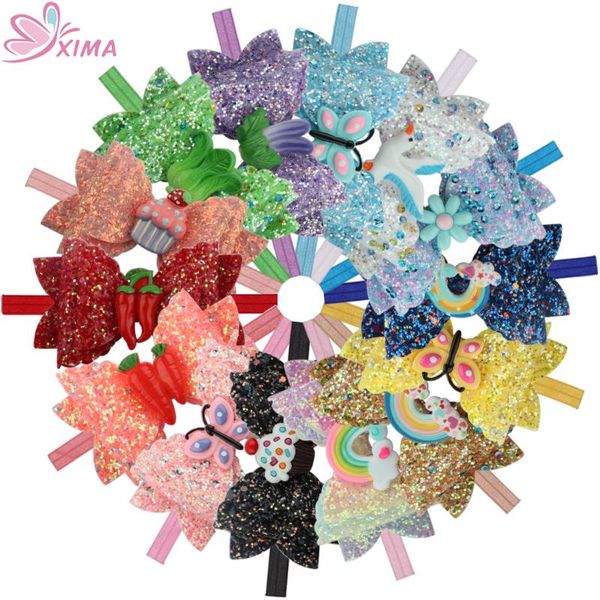 xima 14pcs/lot 3.5''glitter hair bows elastic headband double layer butterfly bows girls hairband princess hair accessories, Slivery;white
xima 14pcs/lot 3.5''glitter hair bows elastic headband double layer butterfly bows girls hairband princess hair accessories, Slivery;white