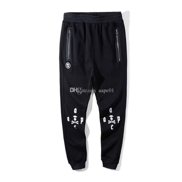 new designer pants mens designer casual pants trousers fashion mens motion pants s-3xl, Black