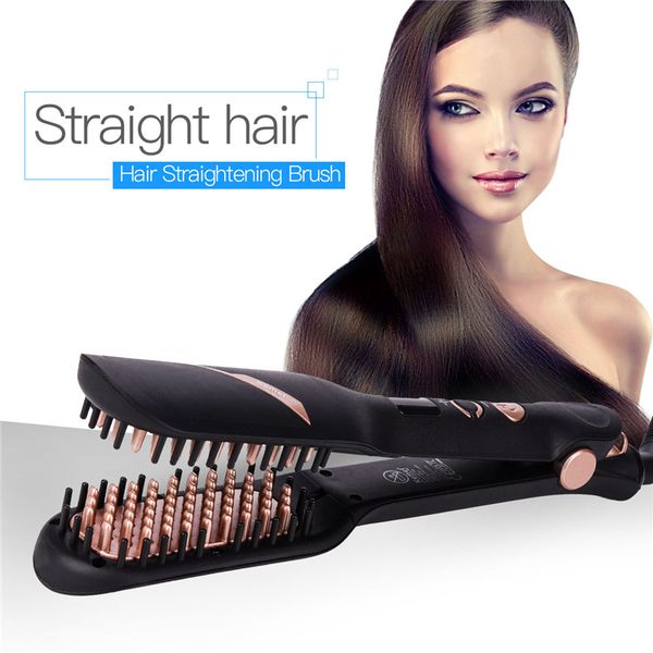 110-220в ceramic ionic comb антистатический профессиональный выпрямитель для волос выправляя щетки быстро плоский утюг с жк-дисплеем, Black
110-220в ceramic ionic comb антистатический профессиональный выпрямитель для волос выправляя щетки быстро плоский утюг с жк-дисплеем, Black