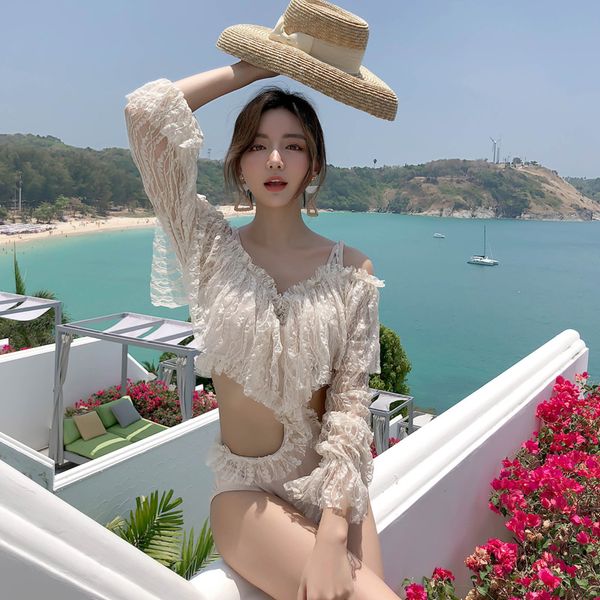 lace thong swimsuit one piece bathing suit monokini women off shoulder ruffle swimwear korean girls long sleeve beach dress
lace thong swimsuit one piece bathing suit monokini women off shoulder ruffle swimwear korean girls long sleeve beach dress