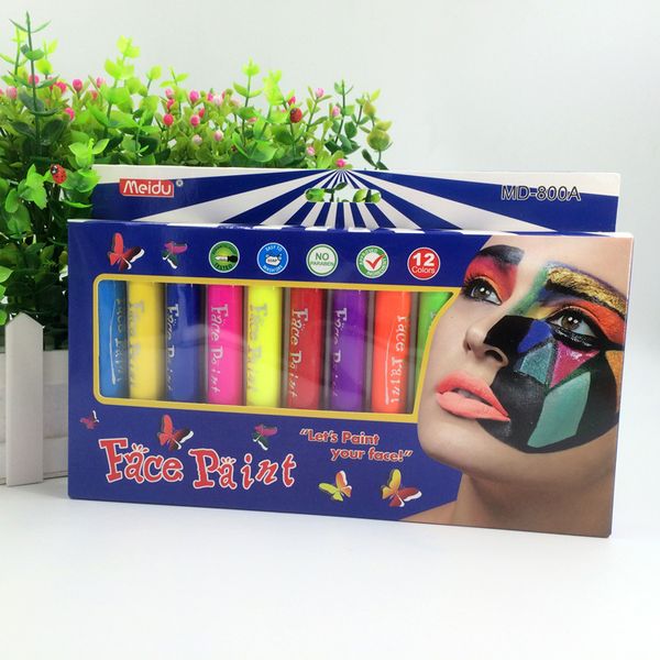 12 colors face painting pencils splicing structure face paint crayon christmas body painting pen stick for children party makeup, Black;red
12 colors face painting pencils splicing structure face paint crayon christmas body painting pen stick for children party makeup, Black;red