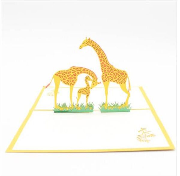 wholesales paper carving 3d paper carving cartoon giraffe birthday blessing greeting card gift
wholesales paper carving 3d paper carving cartoon giraffe birthday blessing greeting card gift