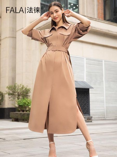 spring fashion office lady long coat british style windbreaker with belt khaki adjustable waist thin overcoat fl1070, Tan;black
spring fashion office lady long coat british style windbreaker with belt khaki adjustable waist thin overcoat fl1070, Tan;black
