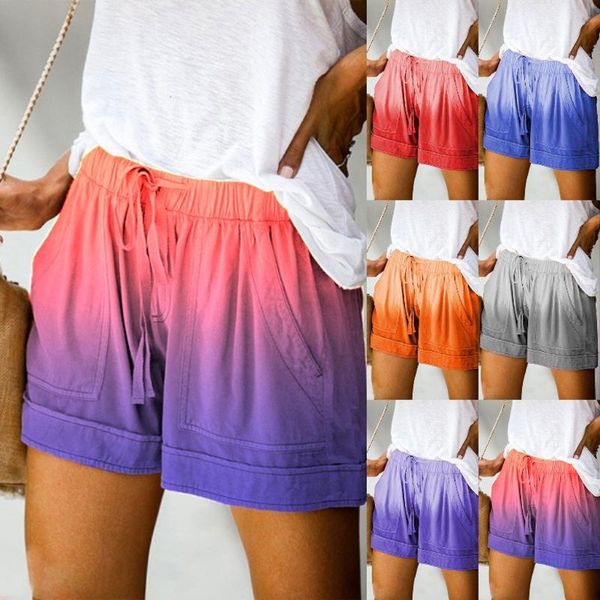 womens short femme comfy summer tie-dye shorts drawstring elastic high waist loose casual shorts pantalones cortos de mujer 2020, White;black
womens short femme comfy summer tie-dye shorts drawstring elastic high waist loose casual shorts pantalones cortos de mujer 2020, White;black