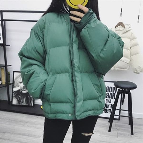 women's down & parkas o-neck women winter pockets zipper drop shoulder cotton outerwear female loose casual comfortable concise style z, Black
women's down & parkas o-neck women winter pockets zipper drop shoulder cotton outerwear female loose casual comfortable concise style z, Black