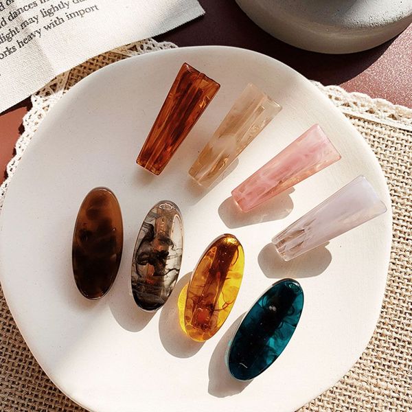 korea fashion resin marble hairclips hairpins for women geometric oval transparent hair clips hairstyle design styling tool, Golden;silver
korea fashion resin marble hairclips hairpins for women geometric oval transparent hair clips hairstyle design styling tool, Golden;silver