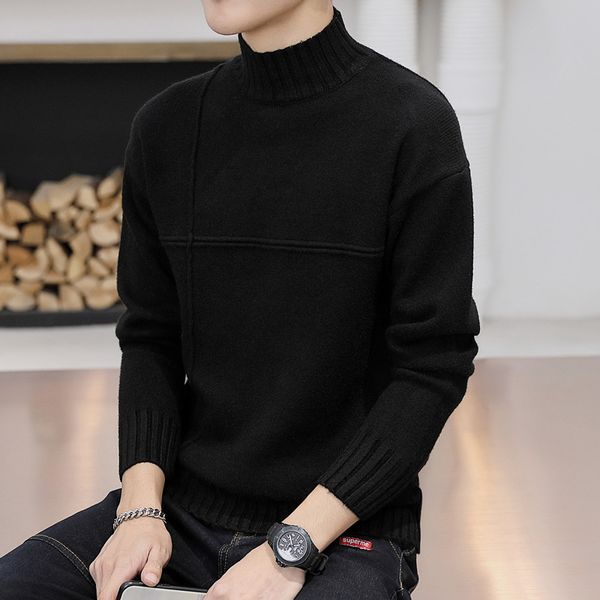 fa3311 2020 new autumn winter men fashion casual warm nice sweater warm knitted pullovers, White;black
fa3311 2020 new autumn winter men fashion casual warm nice sweater warm knitted pullovers, White;black