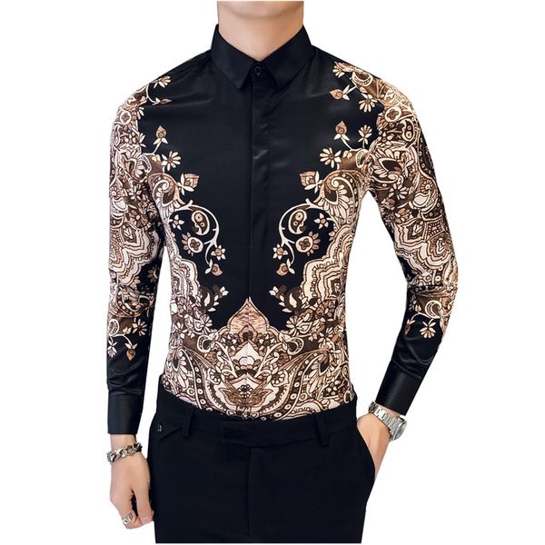 black mens floral shirt autumn long sleeve shirt men slim camisa masculina 2020 shirts, White;black
black mens floral shirt autumn long sleeve shirt men slim camisa masculina 2020 shirts, White;black