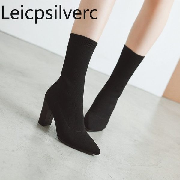 women's boots autumn and winter new style pointed middle tube thick heel high heel women's boots beige black plus size 34-43
women's boots autumn and winter new style pointed middle tube thick heel high heel women's boots beige black plus size 34-43