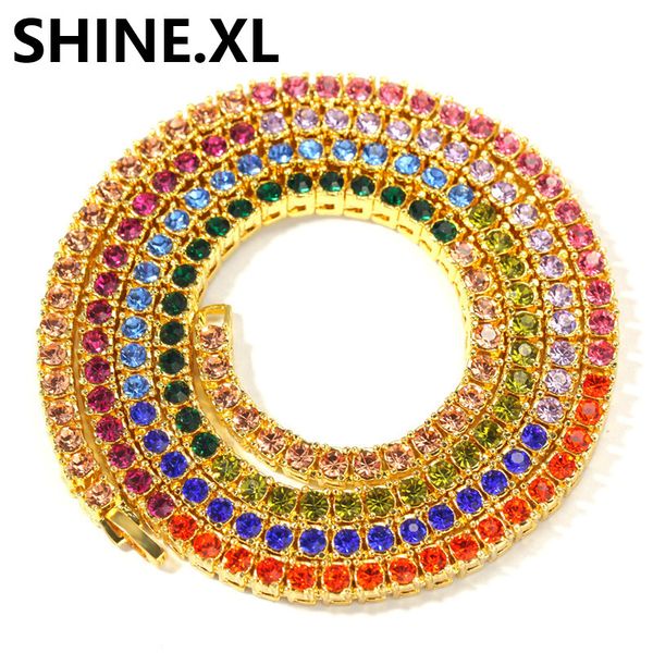 4mm multicolor tennis chain necklace exaggerated personality imitation gold silver diamonds mens hip hop jewelry gift
4mm multicolor tennis chain necklace exaggerated personality imitation gold silver diamonds mens hip hop jewelry gift
