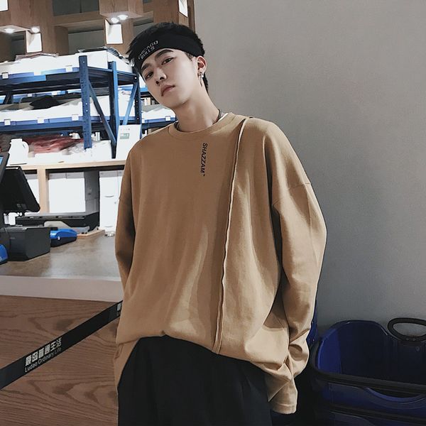 2019 spring and autumn new youth popular men's fashion casual loose round neck sweatshirt letter print pullover m-xl, Black
2019 spring and autumn new youth popular men's fashion casual loose round neck sweatshirt letter print pullover m-xl, Black